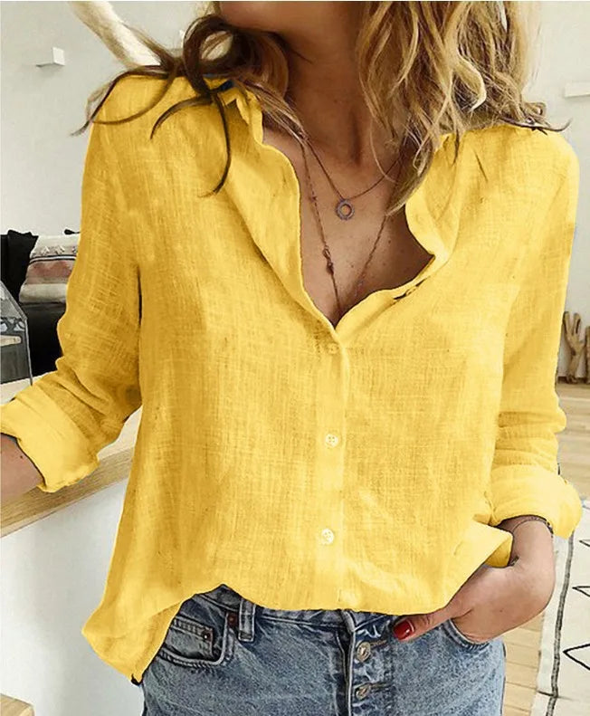 Loose Linen Blouse